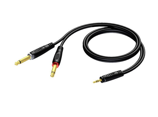 Procab CLA713/3 Jack 3.5mm Han stereo-2x Jack Han-3m 